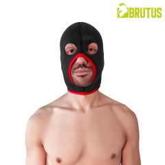 BRUTUS Neoprene - Black/Red Face Fucker Hood
