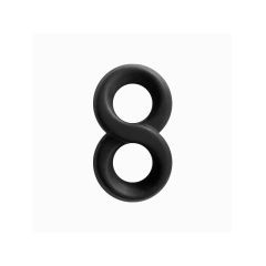Renegade Silicone Infinity Cock Ring - Black