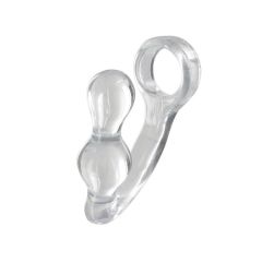 Toy Joy Manpower Cock Ring & Butt Plug - Clear
